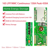 JBD อินเวอร์เตอร์เก็บพลังงาน BMS อัจฉริยะอินเตอร์เน็ตไร้สาย BT 8S 24V LiFepo4 16S 48V ESS 150A 100A