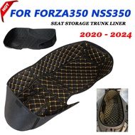 For Honda Forza 350 NSS Forza 350 Motorcycle Accessories Seat Storage Box Leather Rear Trunk Cargo