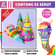Ice Cream Cone Shaved Cardboard Jumbo Cone Rainbow Ice Ice Container Character Snow Ice Container
