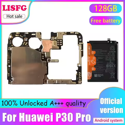 Original For HUAWEI P30 Pro Motherboard Unlocked 6GB 128GB Good Working Logic Board For HUAWEI P30 P