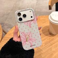 1pc Polka Dot Floral Tropical Hibiscus Pattern Designed Phone 17 Pro Max, Phone 16 Pro Max, Phone 15