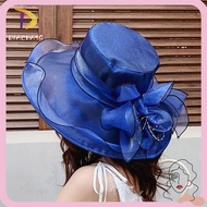 DIACHASG Sun Hat Summer UV Protection Outdoor Organza Hat