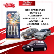 Daihatsu Applause A101,A102 , Ascend 1.6 , Charade 1.3 / 1.6 (BKR6E-11) NGK Spark Plug Set 100% Orig