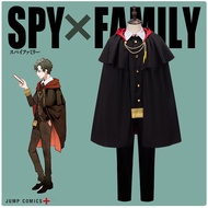 Anime Spy X Family Damian Desmond Cosplay Costumes Cloak Imperial Scholar Black Cape School Uniform 