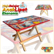 KAYU Portable Economical Wooden Folding Study Table Easy To Carry Character Pictures Suitable For Children And Adults For Writing Boarding Room Dining Mats Laptop Placemats