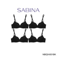 ( Set 4 ชิ้น ) [Online Exclusive] Sabina Twenty Five Level 2 เสื้อชั้นใน ไร้ตะเข็บ มีโครง รหัส NBQ24
