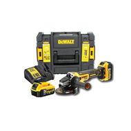 เครื่องเจียรไร้สาย DEWALT 4" 18V. DCG405P2 (+2 แบตเตอรี่และแท่นชาร์จ)