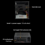 aagrghh-A09 HTPC Computer Case Mini ITX Gaming PC Chassis Desktop Chassis USB3.0 Computer Case Home