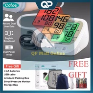 QP Upper Arm Blood Pressure Meter KF-65B Cofoe Automatic USB Charging BP Monitor Tri-color Cek Darah