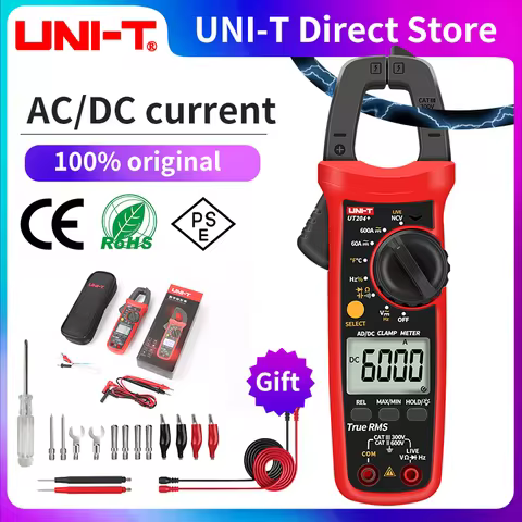 UNI-T Clamp Meter UT201 UT202 UT202A UT203 UT204 Plus Digital Tester Professional Voltmeter Pliers A