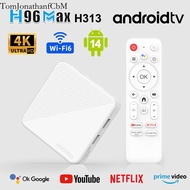 H96max ทีวี H313 Android 14 เครือข่ายตั้งกล่อง Wifi6 บลูทู ธ Ultra HD Tomjonathanfcbm-Th