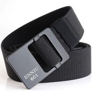 Men Belt  Tactical 3.8cm Width Men's Metal Buckle Belt Tali Pinggang  120CM