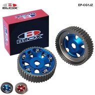2Pcs Adjustable Cam Gears Pulley Timing Gear for Toyota For Supra 1JZ 2JZ,TE IN & EX (Red,Blue) EP-C