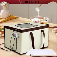 blesiya Dough Proofer Bread Proofing Box Container with Handle Warming Mat Portable Bread Proofer fo