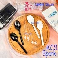Spork (Combination Spoon + Fork) Black KCSBENING Black Spoon + Fork/ KCSBENING Black Spoon and Fork/