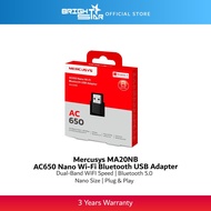 MERCUSYS MA20NB AC650 Nano Wi-Fi Bluetooth USB Adapter
