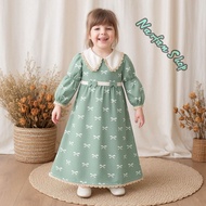 Latest Children's Gamis 2026 Maxydress Long Dress Set Party Muslim Clothes Age 9 10 12 6 Gmos Age 1 