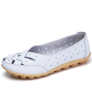 100% Kulit Import Sepatu Kerja Wanita Flat Shoes Nyaman Cewek Kekinian Sepatu Flatshoes Kantor Empu