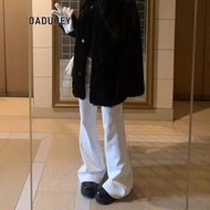 DaDuHey Women's New Jeans Slimming Slim-Fit Micro Flared Pants Lengthened Mop Pants