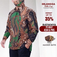 KEMEJA PRIA Latest Long Sleeve Men Batik Shirt 2022 Men's Batik Shirt Calm Motif Men's Batik Shirt Adem Material Batik Shirt Men Office Batik Shirt Adult Men Full Furing Batik Shirt Men Popular Batik Clothes