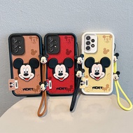 casing samsung a23 case cartoon leather phone case for