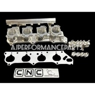 HONDA CIVIC FD2R FN2 FG2 CL9 K20 K24 CNC INNOVATIONS BILLET ITB 4 THROTTLE ADAPTOR KIT