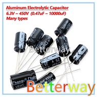 10V 16V 25V 35V 50V 63V Aluminum Electrolytic Capacitor 2.2 3.3 4.7 10 22 33 47 100 220 330 470 1000