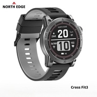 ⚡ NORTH EDGE AMOLED Smart Watch: 21-Day Battery  Health Tracker | 44mm HD Touch Sport Black (2025)