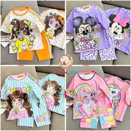 Girls' loose-fitting outfit, 3d printed baby girl's sweatshirt set with size 13-50kg, 4-way stretch 
