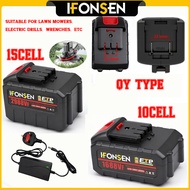 IFONSEN 2988VF QY Type Mesin Rumput Bateri Wireless Grass Cutter Battery Lawn Mower lithium-ion dril