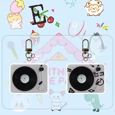 Kpop Idols BAEKHYUN CHANYEOL Keychain 13th Anniversary Square Pendant Decoration Backpack Accessorie