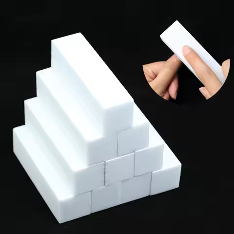 Nail Art Buffer Grinder Buffing Block White Nail File For Pedicure Tips Manicure Care Sponge Buffer 