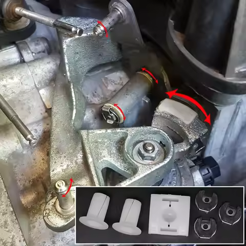 Gear Selector Wiring Lock Washer Shift Relay Lever Slide Shoe Bushing Bearing Bush Kit For Audi TT 8