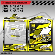 Stiker Decal Kandang Ebod Kotak / Dekal Sangkar Burung Kotak Model Ebod BnR Kosan ORIX JAYA 019