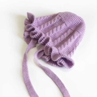 Baby Girl Bonnet Beanie/Baby Girl Hat Baby Girl Knitted Beanie