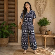 SETELAN GAJAH KATUN RAYON / SETELAN LENGAN PENDEK KATUN RAYON