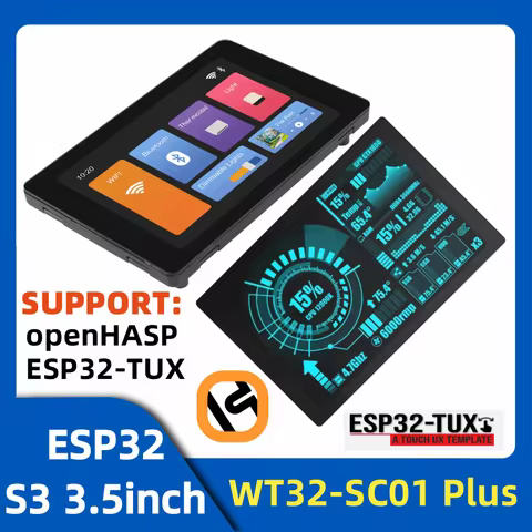 WT32-SC01 Plus ESP32 LCD Display 3.5 inch TFT LCD Touch Screen Display 480 x 320 16MB Flash Memory w