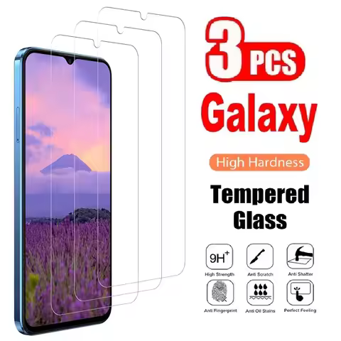 3Pcs Tempered Glass For Samsung Galaxy A02 A03s A12 Nacho A22 4G 5G A32 A42 A52 A52s A72 Screen Prot