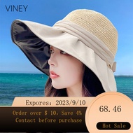 NEW vineySun Hat Female Summer Ladies Vinyl UV Protection Sun Protection Hat Breathable Bucket Hat Female Summer Hat J