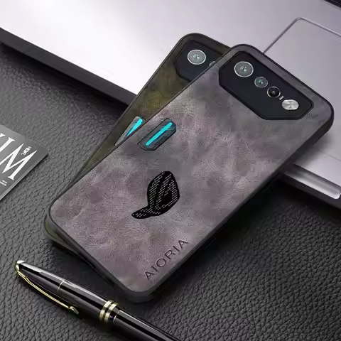 Case For Asus ROG Phone 7 6 Luxury PU Leather Skin Cover For Asus ROG Phone 6 Case