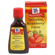 Mccormick Imitation Strawberry Extract Natural Identical Flavour 29ml. SKU 0052100070841
