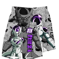 Bandai | 2026 Summer Dragon Ball Frieza Final Form Manga Print Quick Dry Shorts Men Casual Beach Wea