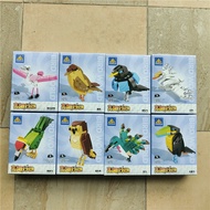 KAZI 80057 Bright Wing Action Bird Building Blocks Toy for Children Flamingo Goose Penguin Parrot Ow