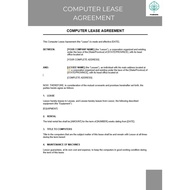 COMPUTER LEASE AGREEMENT