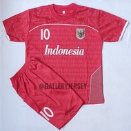 MERAH INDONESIAN NATIONAL TEAM FOOTBALL SHIRT SET RED ARHAN CHILDREN'S INDONESIAN NATIONAL TEAM FOOT