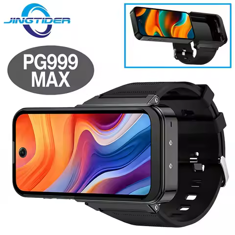 PG999 Max Android 12 4G Smart Watch Phone MT6762 Octa Core 3.97" HD Detachable Screen Dual Sim Dual 
