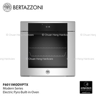 Bertazzoni F6011MODVPTX Modern Series 60cm Stainless Steel Finishing 11 Functions Electric Pyro Built-in Oven, TFT Display and Total Steam Function