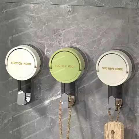 Suction Cup Hook Reusable Stronge Vacuum Bathroom Suction Cup Hooks Waterproof Towel Rack Clothes Ha