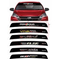 Perodua Sticker Front Car Windscreen Windshield Sticker Car Mirror Stickers Net Sticker 3- Perodua/A