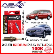 ASUKI IRIDIUM SPARK PLUG(1SET 4PCS) - HONDA ODYSSEY RA1,2,3,4,5,6,7,8,9/RB1/RB2 - AIK20LN